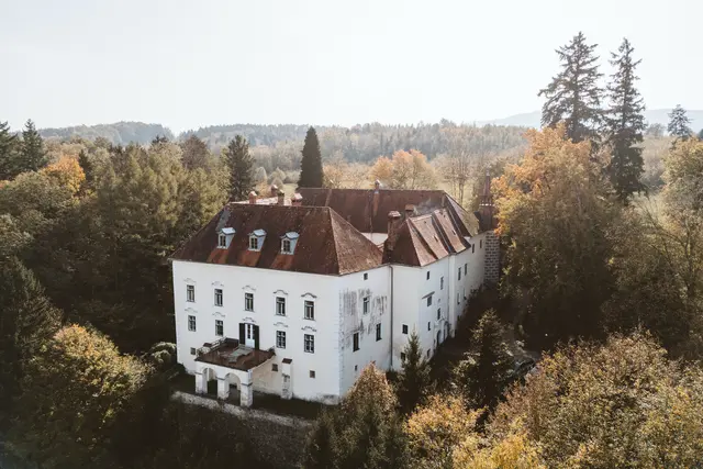 Das Schloss Ernegg bei Steinakirchen liegt mitten im Grünen. | Foto: Michael Schafranek/Schloss Ernegg