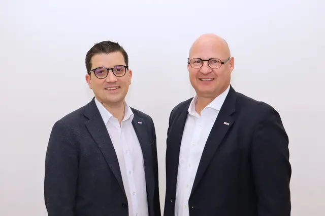 Peter Sükar (r.) und Regionalstellenleiter Lukas Kalcher spüren einen leichten Aufwärtstrend. | Foto: WKO Voitsberg