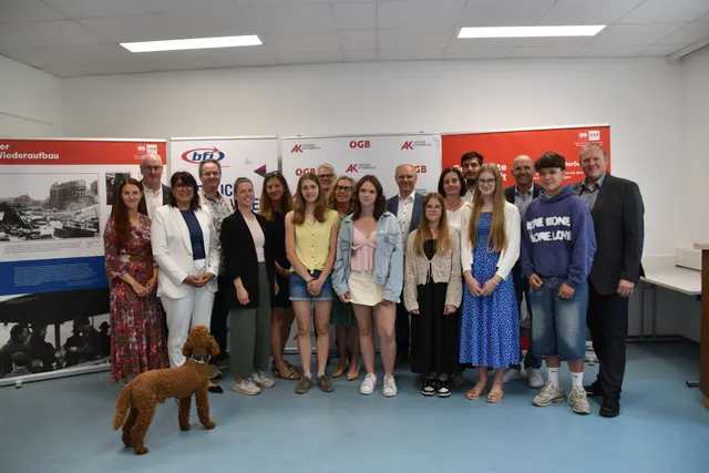 Ehrungen in Scheibbs: Gewerkschaftsbund und Arbeiterkammer hatten zu ihrem großen Aufsatzwettbewerb im Bezirk aufgerufen.