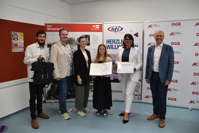 Ehrungen in Scheibbs: Gewerkschaftsbund und Arbeiterkammer hatten zu ihrem großen Aufsatzwettbewerb im Bezirk aufgerufen.