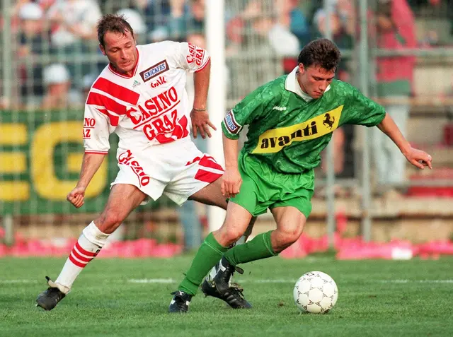 Snickers-Duell, 1995: Franz Blizenec gegen Rene Haller | Foto: GEPA