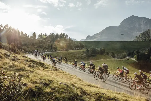 Die Auffahrt nach Kühtai ist die erste große Herausforderung beim Ötztaler Radmarathon. | Foto: Ötztal Tourismus/Lukas Ennemoser