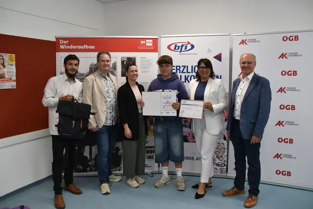 Ehrungen in Scheibbs: Gewerkschaftsbund und Arbeiterkammer hatten zu ihrem großen Aufsatzwettbewerb im Bezirk aufgerufen.