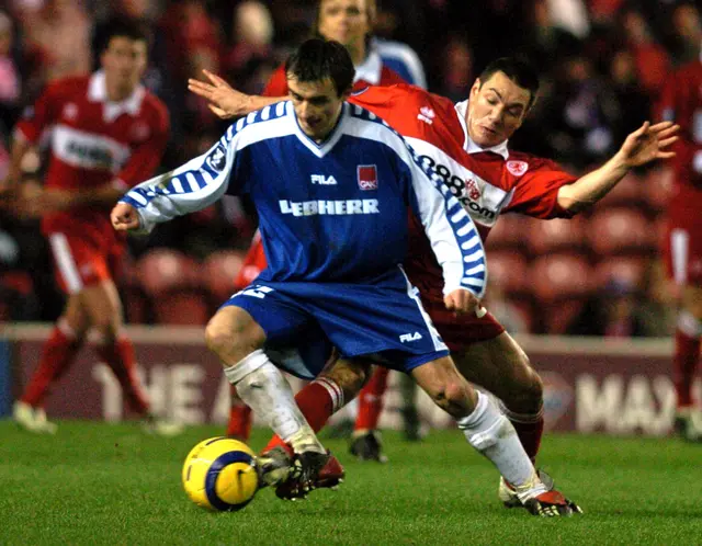 Mario Bazina im UEFA-Cup gegen Middlesbrough, 2005 | Foto: GEPA