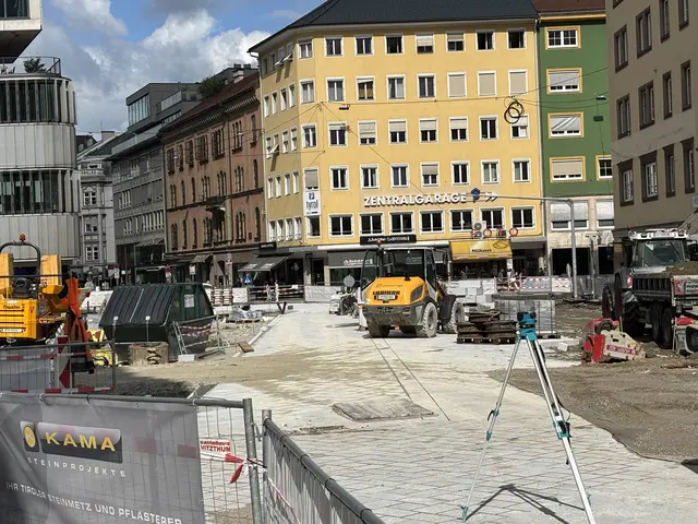 Die Bauarbeiten am Bozner Platz.