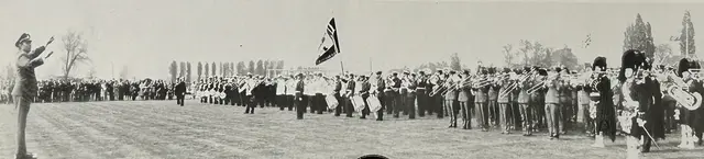 Das Internationale Polizeimusiktreffen in Linnich, im Jahr 1977. | Foto: Polizeimusik Innsbruck/Max Lechner
