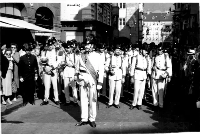 Auch beim Film "Die Kaiserjäger" wirkte die Polizeimusik im Jahr 1956 mit. | Foto: Polizeimusik Innsbruck/Max Lechner