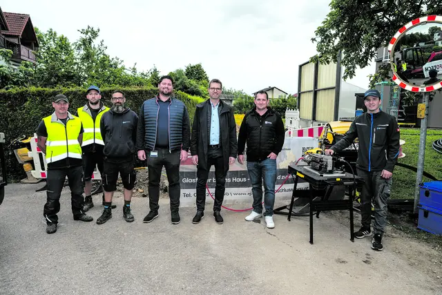 Jürgen Schuster, Adam Rattai, Ronald Aigner, Manuel Nimmervoll, Bernhard Schuster, Stefan Kitzmantl und Michael Ecklmayr. | Foto: Infotech