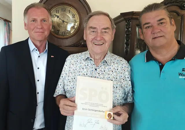 Von links: Mario Moser-Luger, Erich Schörgendorfer, Horst Mandl. | Foto: SPÖ Engerwitzdorf