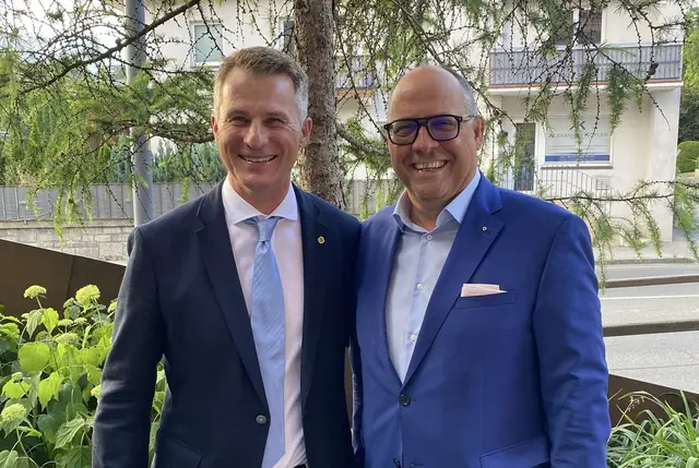 Gerald Laggner übergab das Zepter an Andreas Nestler. | Foto: Lionsclub Spittal