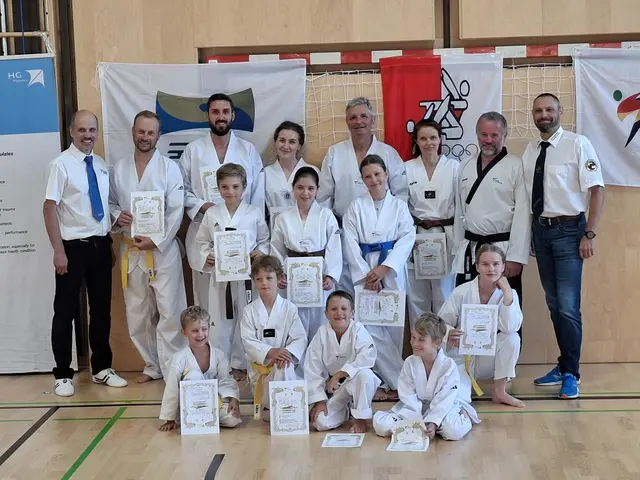 Alle Prüflinge bestanden die Gürtelprüfung. | Foto: TKD Kitzbühel