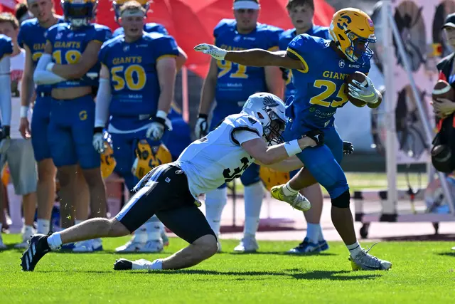 In der regulären Saison zeigten sich die Giants stark und konnten acht Spiele gewinnen und mussten sich nur zweimal geschlagen geben.  | Foto: GEPA