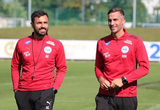 Der FAC war mit Trainer-Duo Aleksandar Gitsov und Mitja Mörec (rechts) sehr zufrieden. | Foto: FAC 