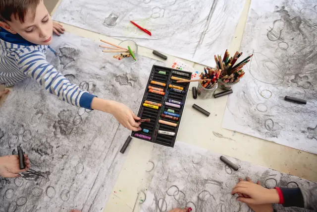 Kreative Kunstworkshops im Arnulf Rainer Museum. | Foto: Arnulf Rainer Museum, Martina Siebenhandl
