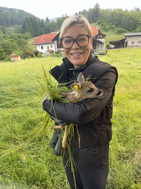 Auch Tina Berger half mit