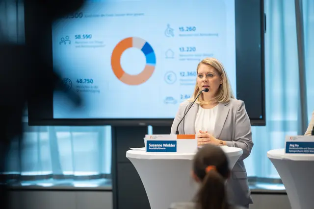 FSW-Geschäftsführerin Susanne Winkler erklärt, dass die Pflege- und Betreuungsaufwände immer intensiver werden. | Foto: David Bohmann/Stadt Wien