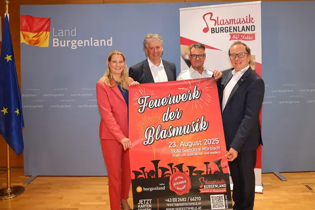 Der Burgenländische Blasmusikverband feiert heuer sein 60-jähriges Bestehen. Er würdigt dieses Jubiläum mit einer Großveranstaltung auf der Seebühne Mörbisch. | Foto: Landesmedienservice Burgenland