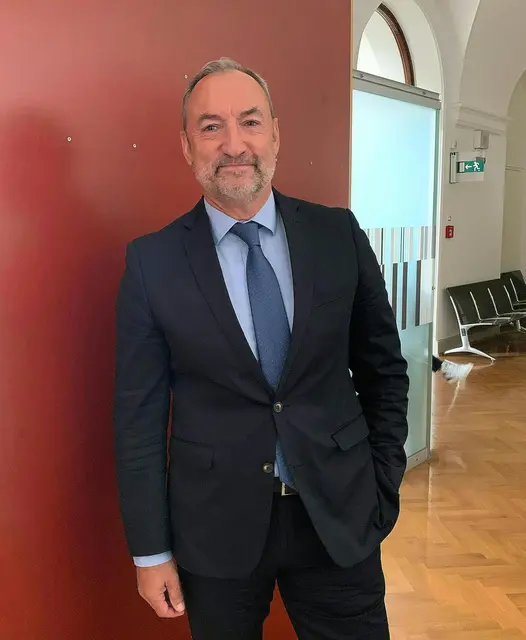 Ex-FPÖ-Vizebürgermeister Mario Eustacchio sagte am Freitag am Landesgericht für Zivilrechtssachen in Graz aus.  | Foto: INGRID KORNBERGER / APA / picturedesk.com