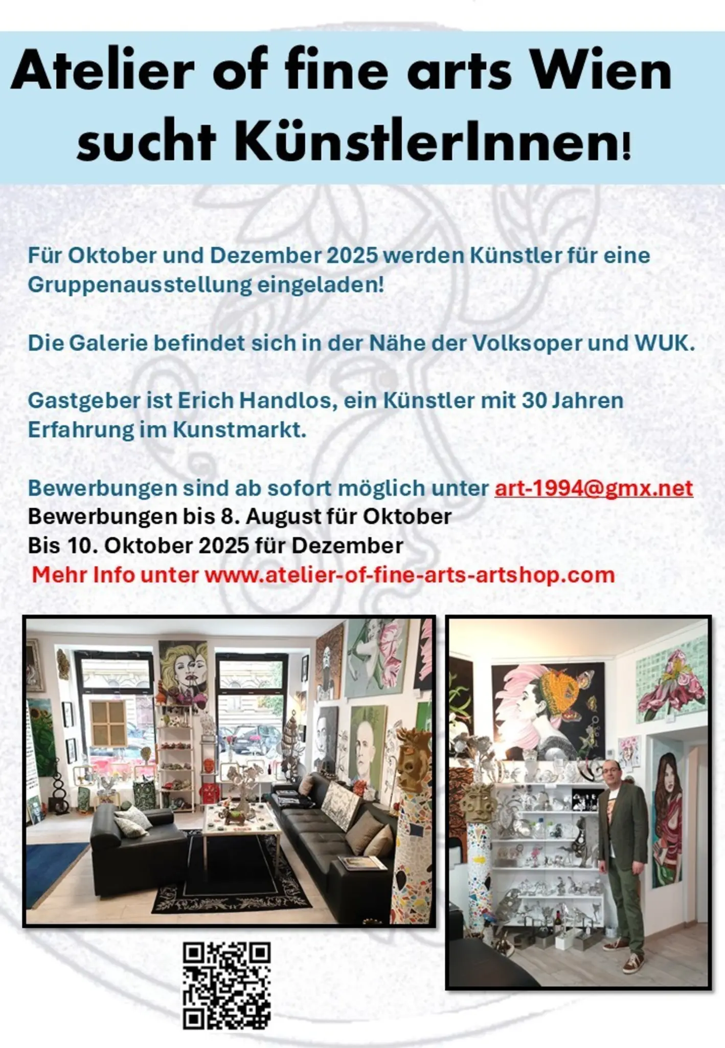 Kunstler Gesucht Fur Ausstellung 2025