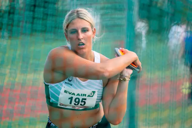 Mit einer Weite von 44,58 Meter holt sich Hannah Ladinig den Titel. | Foto: ÖLV/Wolf Amri