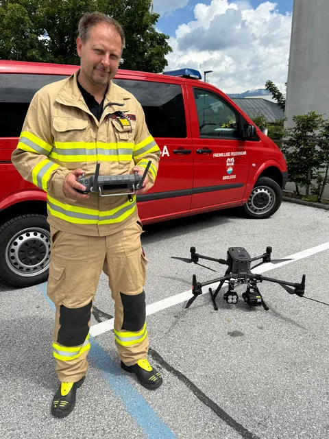 Drohnenpilot Rudi Lengauer | Foto: Zoom Tirol