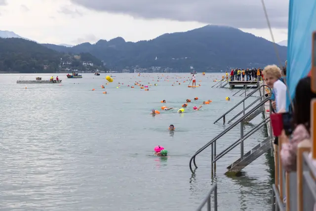 Zum 15. Mal fand "Schwimmen statt Baden" heuer am Wörthersee statt. | Foto: LPD Kärnten/Just