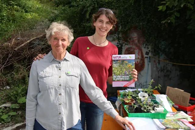 Naturschutzbund: Anna Steger und Ingrid Eichberger.