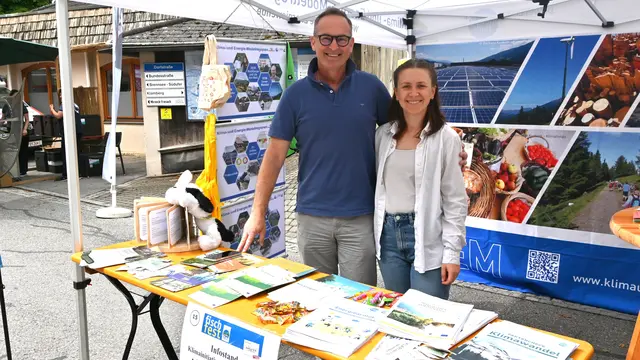 Ernst Egger (KEM-Manager) und Sarah Fraueneder (KLAR-Managerin)