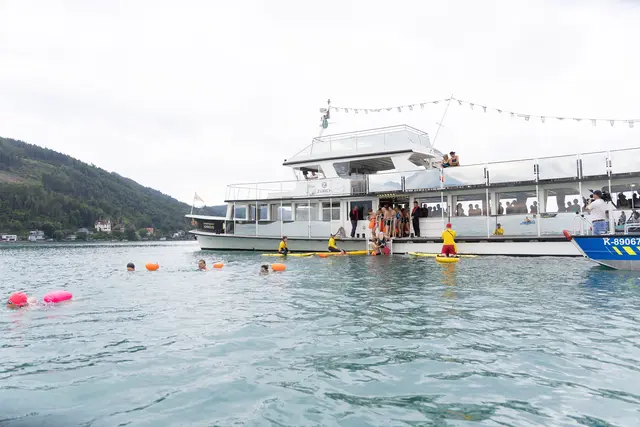 Gestartet wurde von zwei Schiffen der Wörthersee Schifffahrt. | Foto: LPD Kärnten/Just