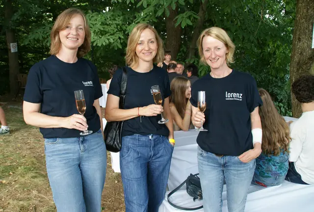 Hausherrin Renate Lorenz (1. von rechts) mit ihren Schwestern Eva und Gerda. | Foto: Anna Kaufmann