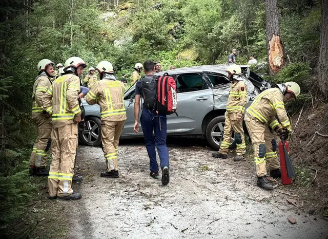 Auf einem Forstweg in der Umgebung von Umhausen versagten einem Pkw die Bremsen. | Foto: FF Umhausen