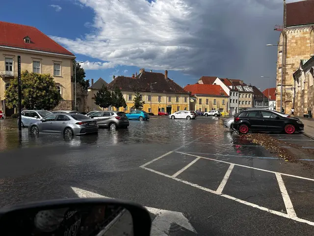 Der Domplatz gleicht ein wenig dem Markusplatz in Venedig bei leichtem Hochwasser. | Foto: Hoffmann