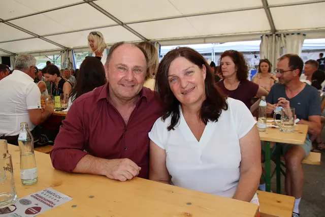 Bürgermeister Johann Stemeseder mit Gattin Marianne.