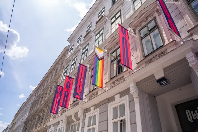 Neben dem Keller der Identitären in Margareten ist das Qwien eingezogen – das queere Zentrum, das zunehmend Ziel von Angriffen ist. | Foto: Valentina Marilenić