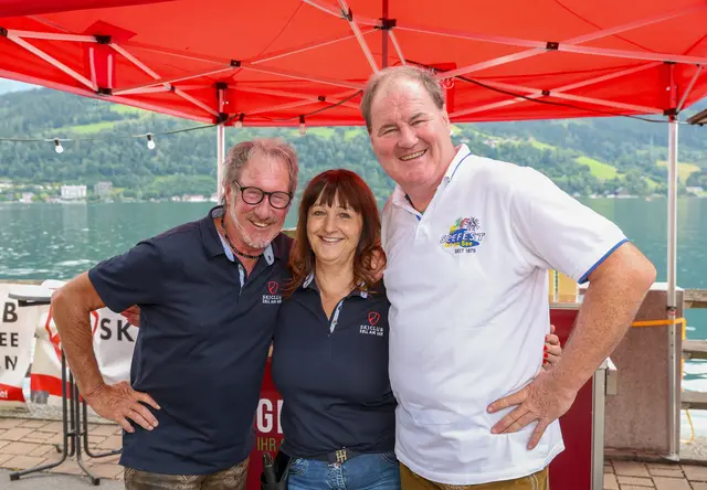 Bertl Brunnauer , Gabriele Fankhauser , Ingo Weinberger (Skiclub Zell am See).