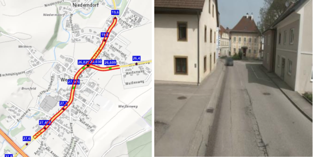 Die Ortsdurchfahrt Weibern wird neu asphaltiert.  | Foto: Land OÖ