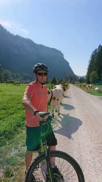 Roman Grübler, Bürgermeister in Mayrhof, erkundet ebenfalls gerne mit dem Rad Österreich. Heuer macht er eine Rad- und Wanderwoche in Bad Ischl. | Foto: Grübler