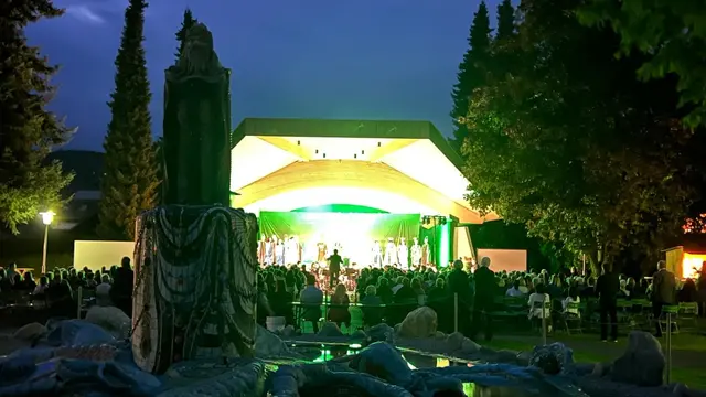 Der Abend im Bärnbacher Stadtpark hätte nicht stimmungsvoller sein können. | Foto: Stadtgemeinde Bärnbach