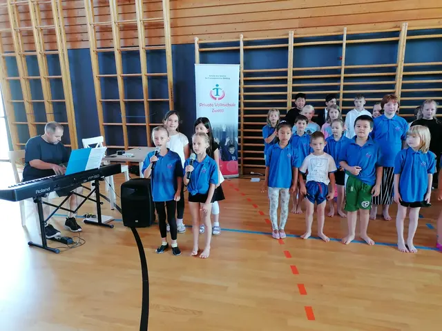 Musikalische Höhepunkte waren unter anderem die Lieder „Halleluja“ und „Da berühren sich Himmel und Erde“.  | Foto: Private Volksschule Zwettl