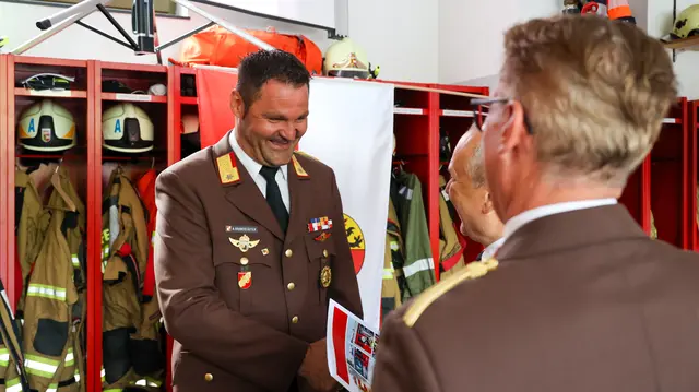 Albert Brandstätter (FF Tamsweg) erhielt das Bewerterverdienstabzeichen in Stufe 4. | Foto: LFKDO Salzburg – LM Elias Aussenegg
