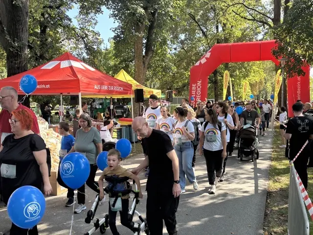 Ein Lauffest für alle beim Inklusionslauf im Grazer Augarten. | Foto: Mario Sudy