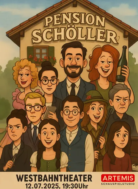 Pension Schöller ist eine zeitlose Komödie voller Verwechslungen, skurriler Figuren und feinsinnigem Humor, die den Begriff von "Normalität" herrlich auf den Kopf stellt. | Foto: © Artemis Schauspielstudio Innsbruck
