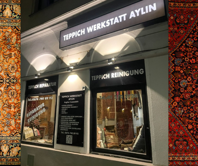 In der Teppichwerkstatt Aylin finden die Kundinnen und Kunden eine großzügige Auswahl an wunderschönen orientalischen Teppichen vor. Auch Reparaturen und Reinigungen von Teppichen werden durchgeführt. | Foto: Aylin