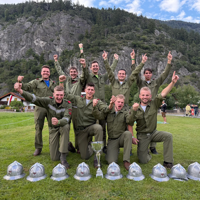 Die Florianis der FF Tulfes durften sich über einen Sieg in der Gästeklasse freuen. | Foto: BFV IL/Hagele