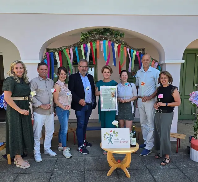 Die Kinderkrippe in Kirchfidisch erhielt das Naturpark-Zertifikat verliehen. | Foto: Eva Unger