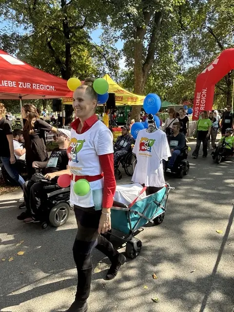 Alles war erlaubt beim Grazer Inklusionslauf. | Foto: Mario Sudy