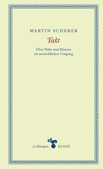 "Takt" von Martin Scherer. | Foto: Klampen Verlag