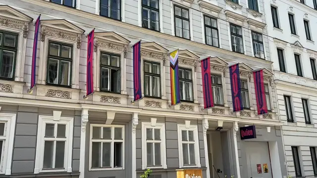 Mit beim Straßenfest dabei: das nur wenige Meter vom Identitären-Standort entfernte queere Zentrum Qwien. | Foto: Andreas Pölzl/MeinBezirk