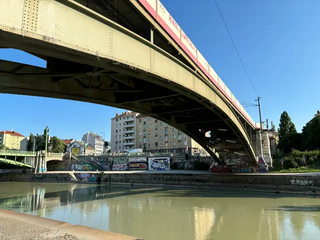 Bei der Verbindungsbahnbrücke zwischen Leopoldstadt und Landstraße sorgt das Sicherheitsnetz für Probleme. | Foto: Nathanael Peterlini/MeinBezirk
