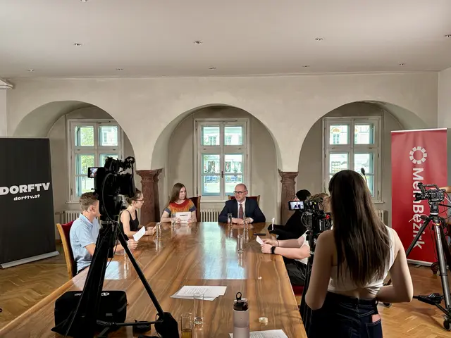 Bei "Mach Politik zu Deiner Sache" haben Jugendliche die Möglichkeit, TV-Interviews mit der Linzer Stadtpolitik zu führen. Auch Bürgermeister Dietmar Prammer (SPÖ) stellte sich den durchaus kritischen Fragen. | Foto: MeinBezirk
